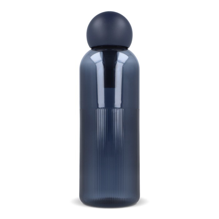 Botella de plástico monocromática con tapón redondo con asa 600ml color azul marino quinta vista Botella de plástico monocromática con tapón redondo con asa 600ml color azul marino quinta vista
