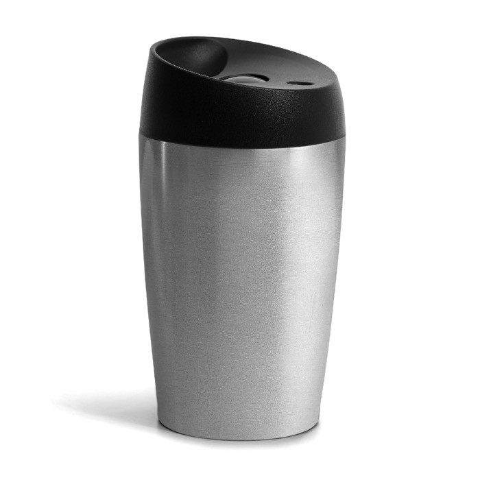Vaso take away a prueba de fugas apta para cafeteras 240ml color plateado Vaso take away a prueba de fugas apta para cafeteras 240ml color plateado
