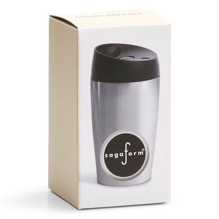 Vaso take away a prueba de fugas apta para cafeteras 240ml color plateado segunda vista Vaso take away a prueba de fugas apta para cafeteras 240ml color plateado segunda vista