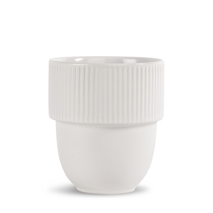 Taza apilable de original diseño en muchos colores 270ml color blanco