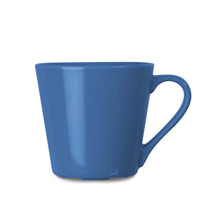 Taza en variedad de colores con drenajes para lavavajillas 200ml color azul real