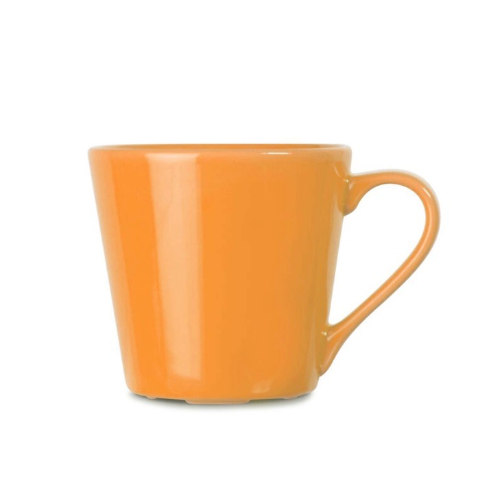 Taza en variedad de colores con drenajes para lavavajillas 200ml color naranja