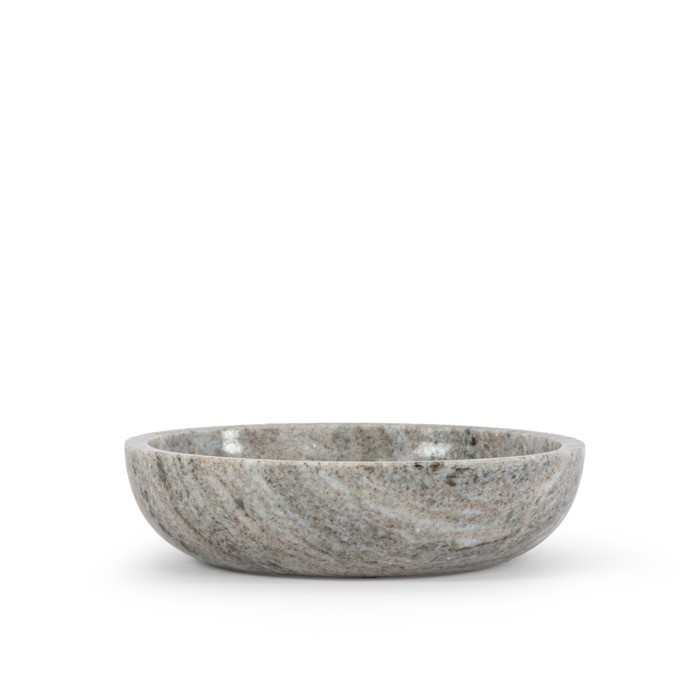 Elegante cuenco de mármol ideal para aperitivos o uso decorativo color beige quinta vista