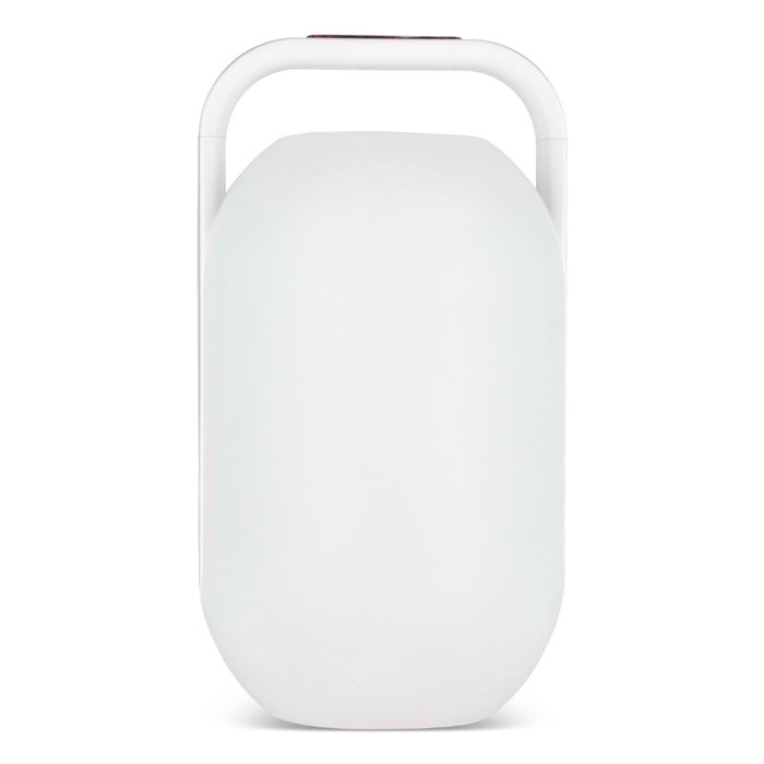 Altavoz blanco con luz ambiental multicolor y asa superior marca Muse color blanco tercera vista Altavoz blanco con luz ambiental multicolor y asa superior marca Muse color blanco tercera vista