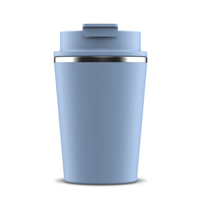 Vaso take away de doble pared compatible con cafeteras 280ml color azul claro Vaso take away de doble pared compatible con cafeteras 280ml color azul claro