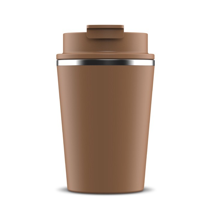 Vaso take away de doble pared compatible con cafeteras 280ml color marrón Vaso take away de doble pared compatible con cafeteras 280ml color marrón