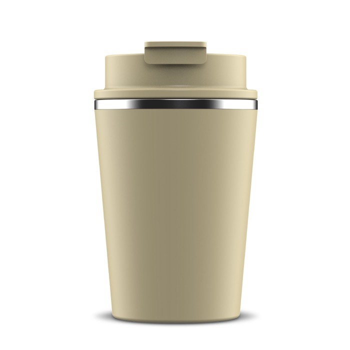 Vaso take away de doble pared compatible con cafeteras 280ml color beige Vaso take away de doble pared compatible con cafeteras 280ml color beige