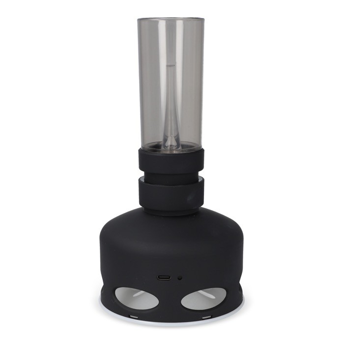 Lámpara LED estilo vintage recargable con sensor de soplado color negro quinta vista Lámpara LED estilo vintage recargable con sensor de soplado color negro quinta vista