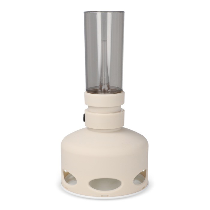 Lámpara LED estilo vintage recargable con sensor de soplado color beige cuarta vista Lámpara LED estilo vintage recargable con sensor de soplado color beige cuarta vista