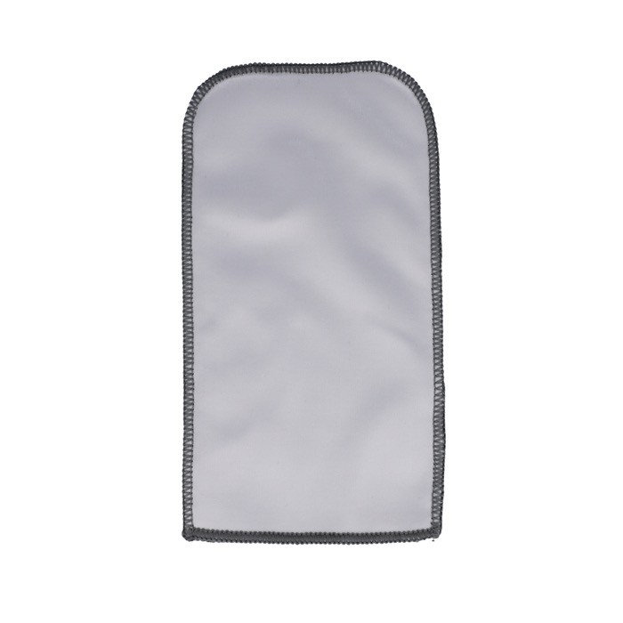 Estuche de microfibra para gafas de 100% RPET reciclado color negro quinta vista Estuche de microfibra para gafas de 100% RPET reciclado color negro quinta vista