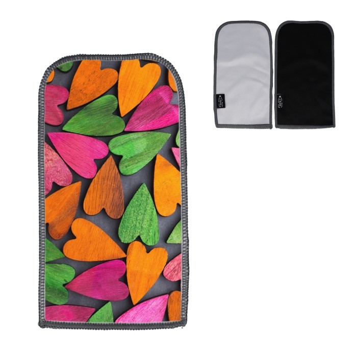 Estuche de microfibra para gafas de 100% RPET reciclado Estuche de microfibra para gafas de 100% RPET reciclado