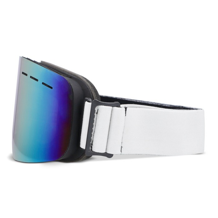 Gafas deportivas ideales para esquí y snowboard con correa ajustable color blanco sexta vista Gafas deportivas ideales para esquí y snowboard con correa ajustable color blanco sexta vista