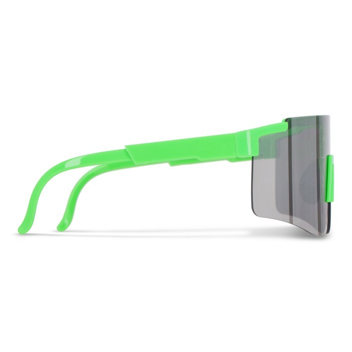 Gafas deportivas de alto rendimiento de colores con lentes plateados color verde fluorescente tercera vista Gafas deportivas de alto rendimiento de colores con lentes plateados color verde fluorescente tercera vista