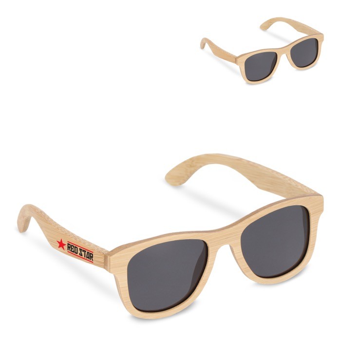 Gafas de sol hechas completamente de bambú con lentes negros Gafas de sol hechas completamente de bambú con lentes negros