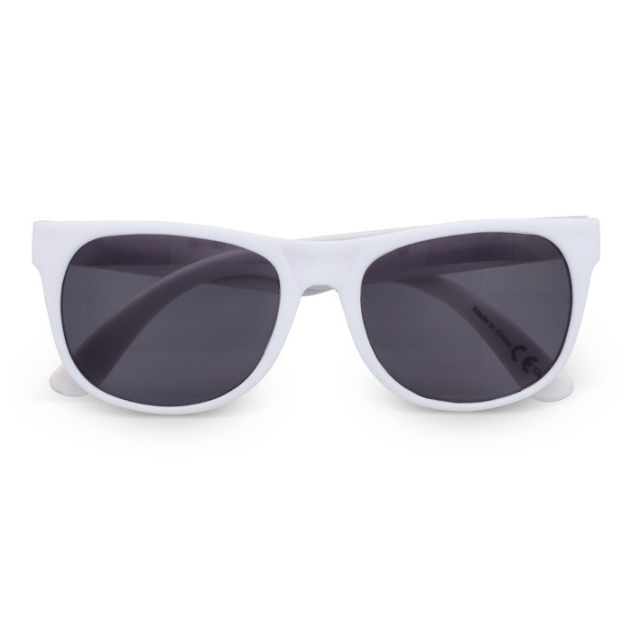 Gafas de sol en varios colores con un lente negro UV400 color blanco segunda vista Gafas de sol en varios colores con un lente negro UV400 color blanco segunda vista