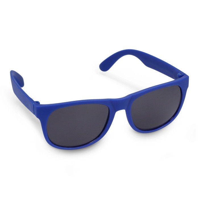 Gafas de sol en varios colores con un lente negro UV400 color azul oscuro Gafas de sol en varios colores con un lente negro UV400 color azul oscuro