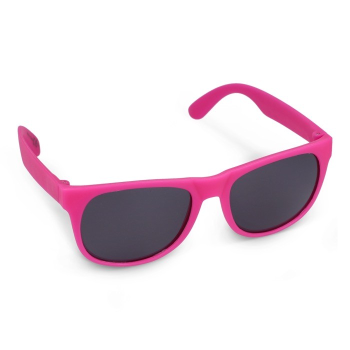 Gafas de sol en varios colores con un lente negro UV400 color rosa Gafas de sol en varios colores con un lente negro UV400 color rosa