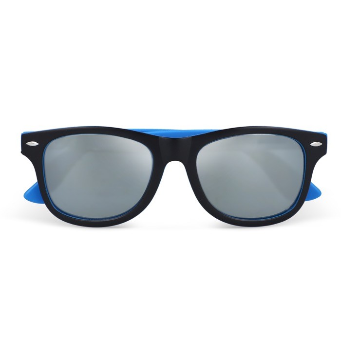 Gafas de sol personalizables bicolores con lentes polarizados UV400 color azul claro segunda vista