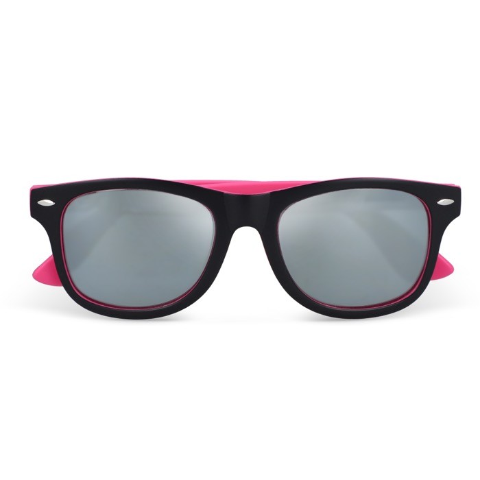 Gafas de sol personalizables bicolores con lentes polarizados UV400 color rosa segunda vista