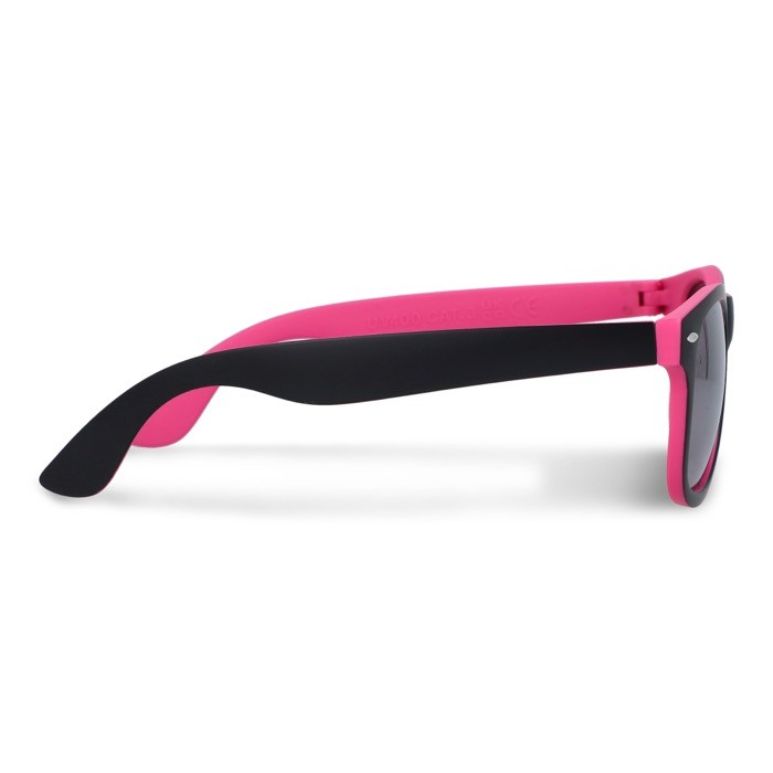 Gafas de sol personalizables bicolores con lentes polarizados UV400 color rosa tercera vista
