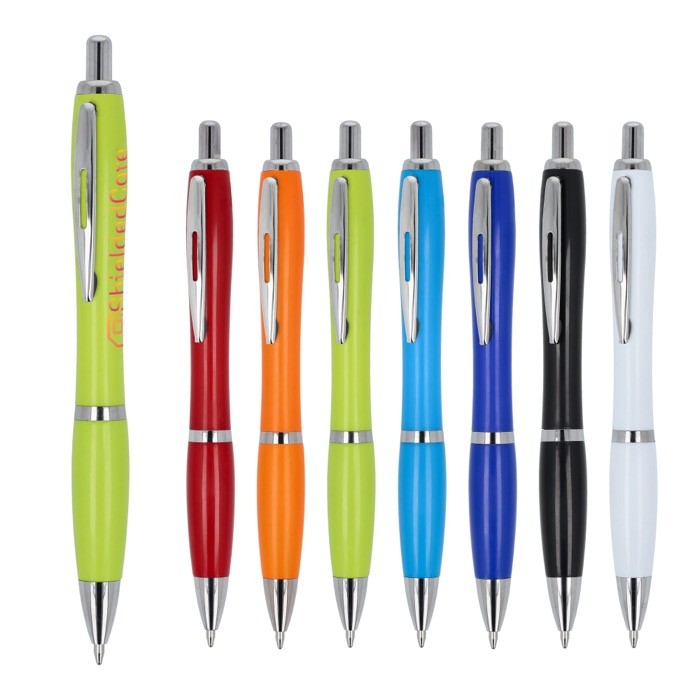 Bolígrafo de ABS personalizable antibacteriano tinta azul Colors