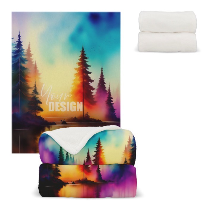 Manta de polar fleece de tacto ultra suave para sublimación 270 g/m2 Manta de polar fleece de tacto ultra suave para sublimación 270 g/m2