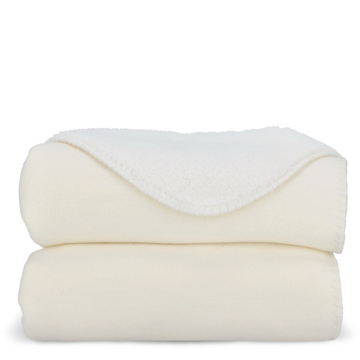 Manta de polar fleece de tacto ultra suave para sublimación 510 g/m2 color blanco