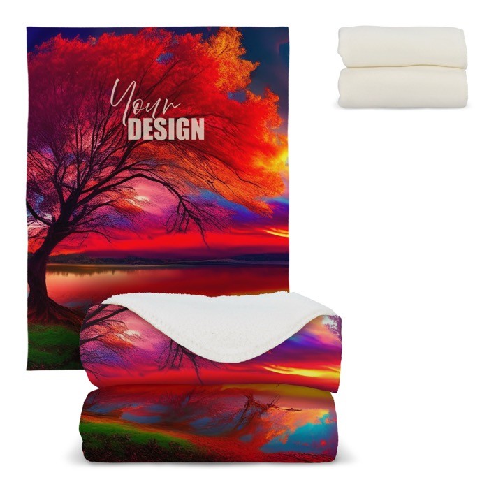 Manta de polar fleece de tacto ultra suave para sublimación 510 g/m2