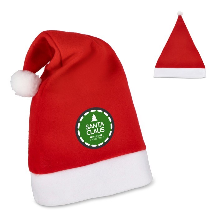 Gorro de Papá Noel personalizable hecho de franela con tacto suave