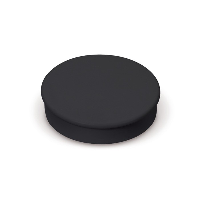 Clásico imán redondo pequeño de plástico para personalizar color negro Clásico imán redondo pequeño de plástico para personalizar color negro