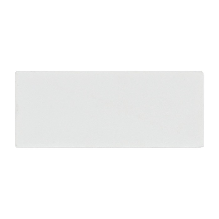 Clásico imán rectangular de plástico para personalizar color blanco segunda vista