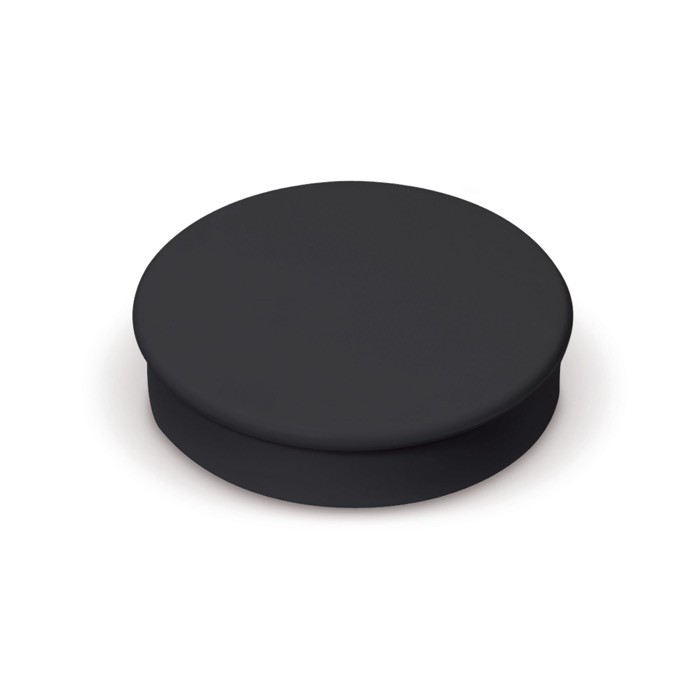 Clásico imán redondo grande de plástico para personalizar color negro Clásico imán redondo grande de plástico para personalizar color negro