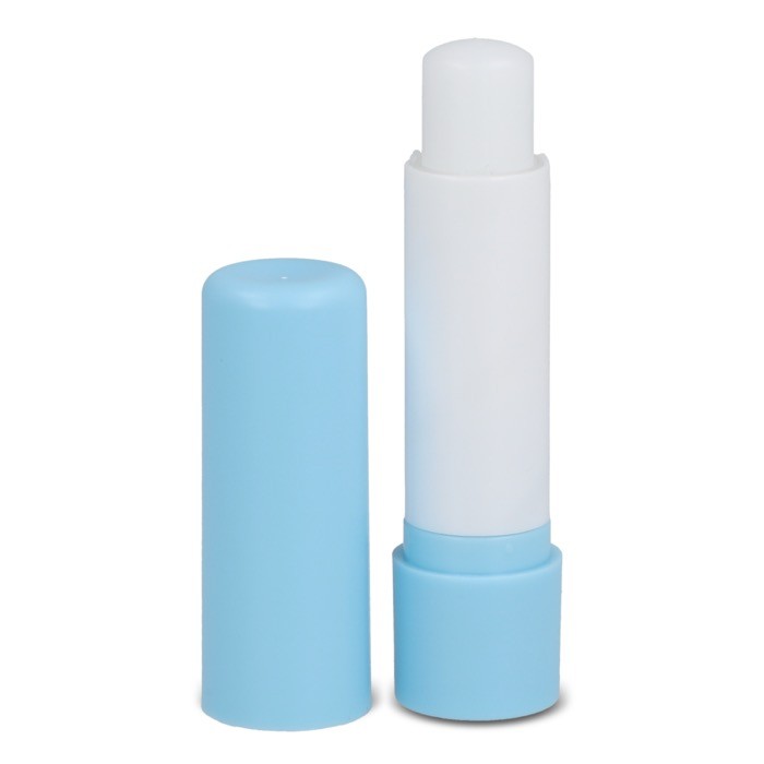 Bálsamo labial de materiales reciclados y en distintos colores color azul claro Bálsamo labial de materiales reciclados y en distintos colores color azul claro