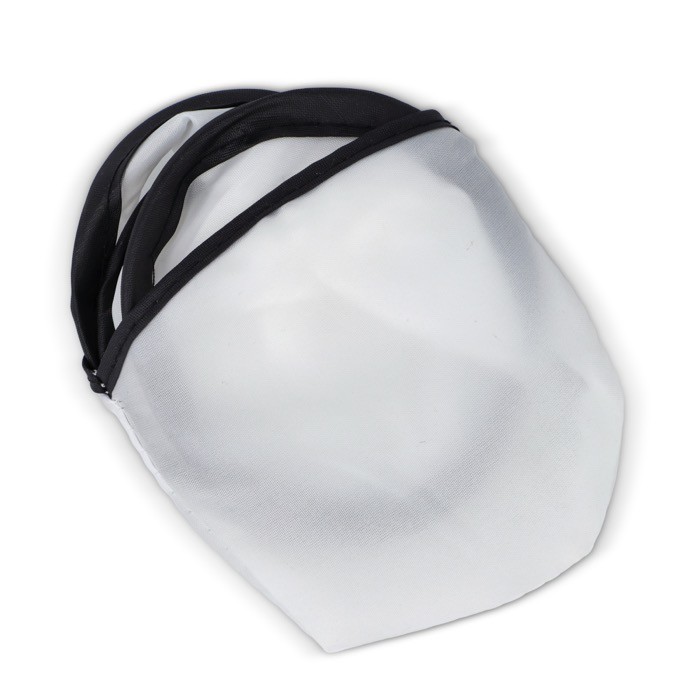 Frisbee plegable de 100% RPET dentro de su propia bolsa color blanco segunda vista Frisbee plegable de 100% RPET dentro de su propia bolsa color blanco segunda vista