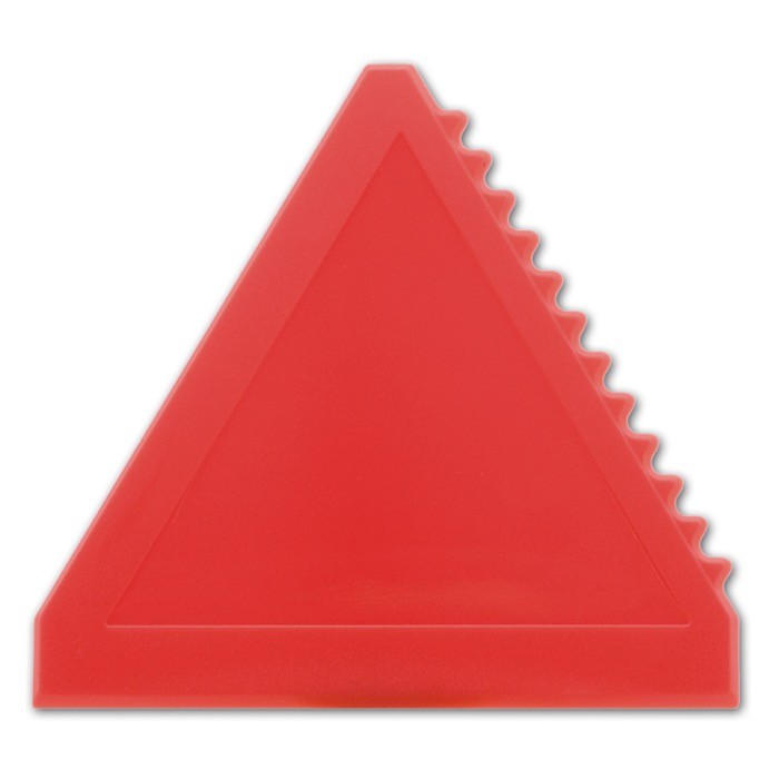 Rascador de hilo hecho de plástico en forma triangular color rojo Rascador de hilo hecho de plástico en forma triangular color rojo