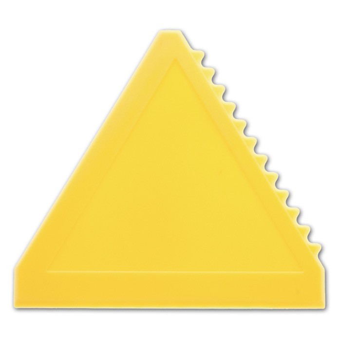 Rascador de hilo hecho de plástico en forma triangular color amarillo Rascador de hilo hecho de plástico en forma triangular color amarillo