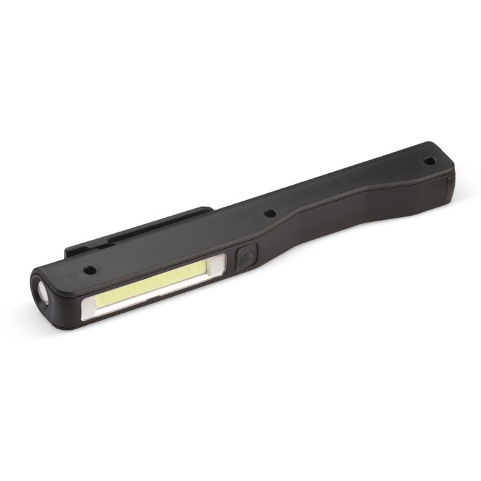 Linterna en forma de barra con imán y luces LED con tecnología COB color negro Linterna en forma de barra con imán y luces LED con tecnología COB color negro