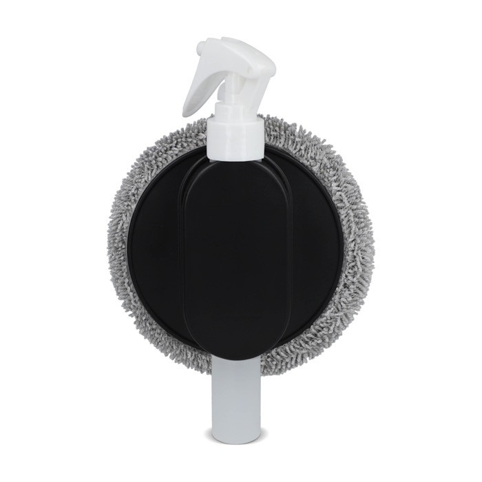 Spray y trapo de limpieza para cristales y todo tipo de superficies color negro Spray y trapo de limpieza para cristales y todo tipo de superficies color negro