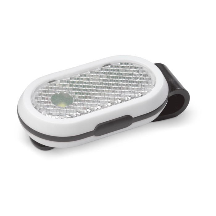 Lámpara para colocar en ropa o bolsos ideal para deportes de noche color blanco/negro Lámpara para colocar en ropa o bolsos ideal para deportes de noche color blanco/negro