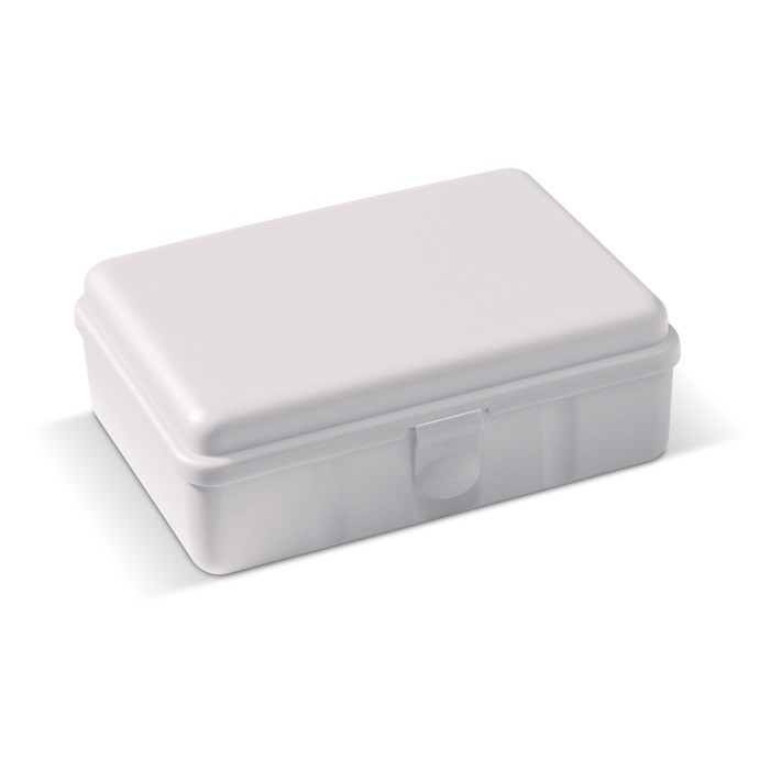 Fiambrera rectangular con cierre clip hecho en EU 950ml color blanco Fiambrera rectangular con cierre clip hecho en EU 950ml color blanco