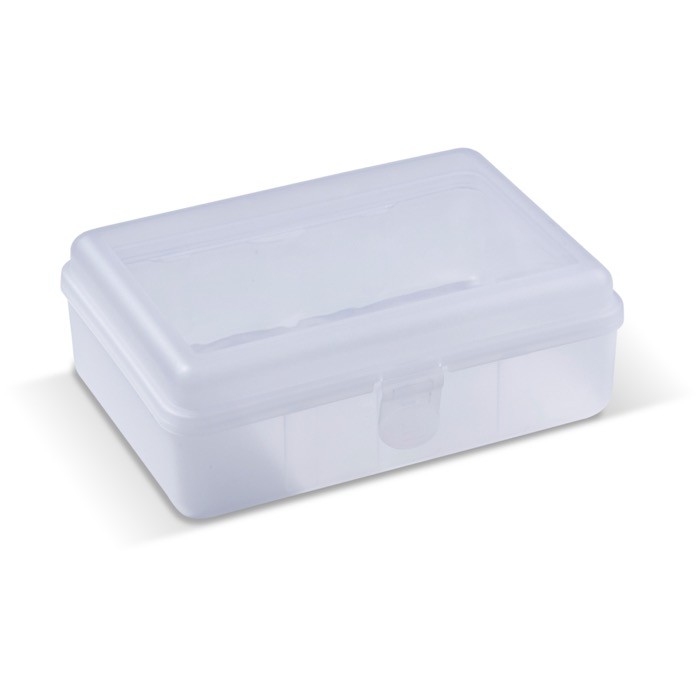 Fiambrera rectangular con cierre clip hecho en EU 950ml color blanco transparente Fiambrera rectangular con cierre clip hecho en EU 950ml color blanco transparente