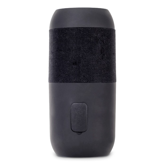 Altavoz especial para el exterior a prueba de agua y con panel solar color negro tercera vista Altavoz especial para el exterior a prueba de agua y con panel solar color negro tercera vista