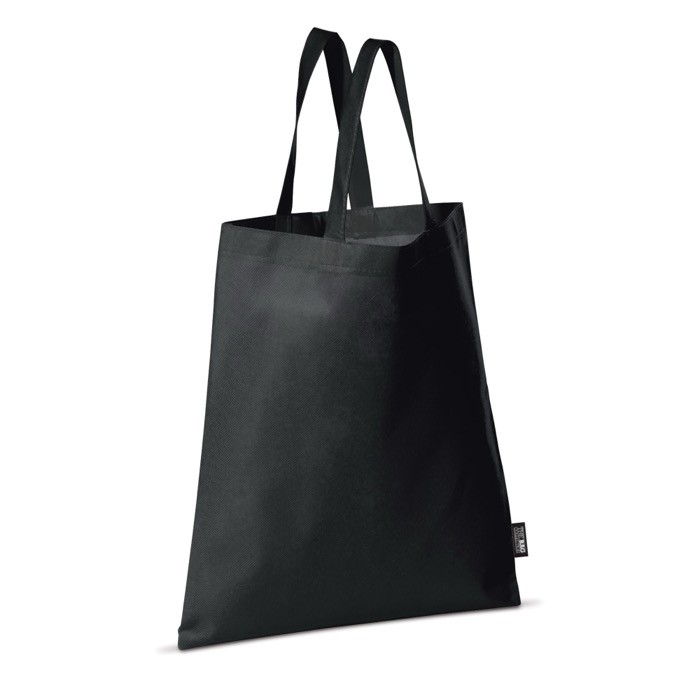 Sencilla bolsa para empresas de tejido sin tejer 80 g/m2 Plaza Large color negro