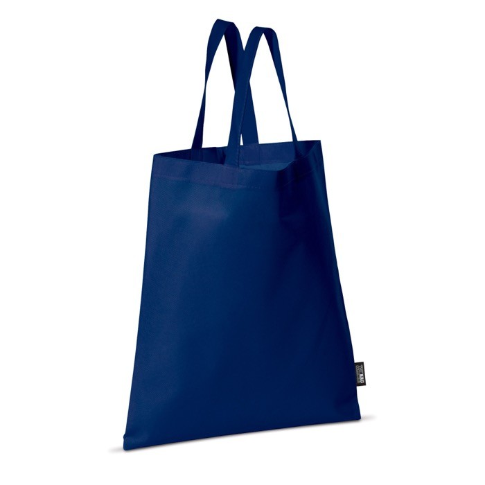 Sencilla bolsa para empresas de tejido sin tejer 80 g/m2 Plaza Large color azul oscuro
