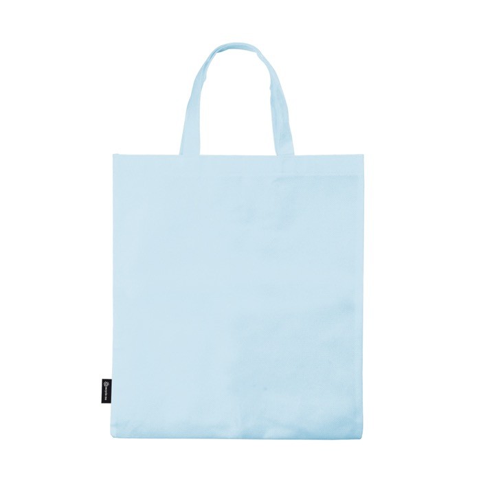Sencilla bolsa para empresas de tejido sin tejer 80 g/m2 Plaza Large color azul claro tercera vista