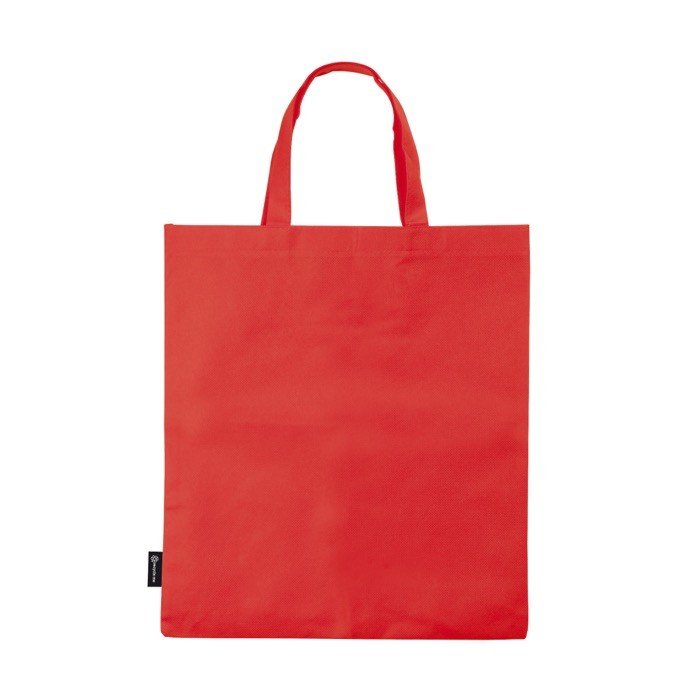 Sencilla bolsa para empresas de tejido sin tejer 80 g/m2 Plaza Large color rojo tercera vista