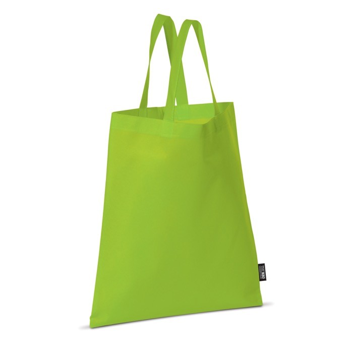 Sencilla bolsa para empresas de tejido sin tejer 80 g/m2 Plaza Large color verde lima
