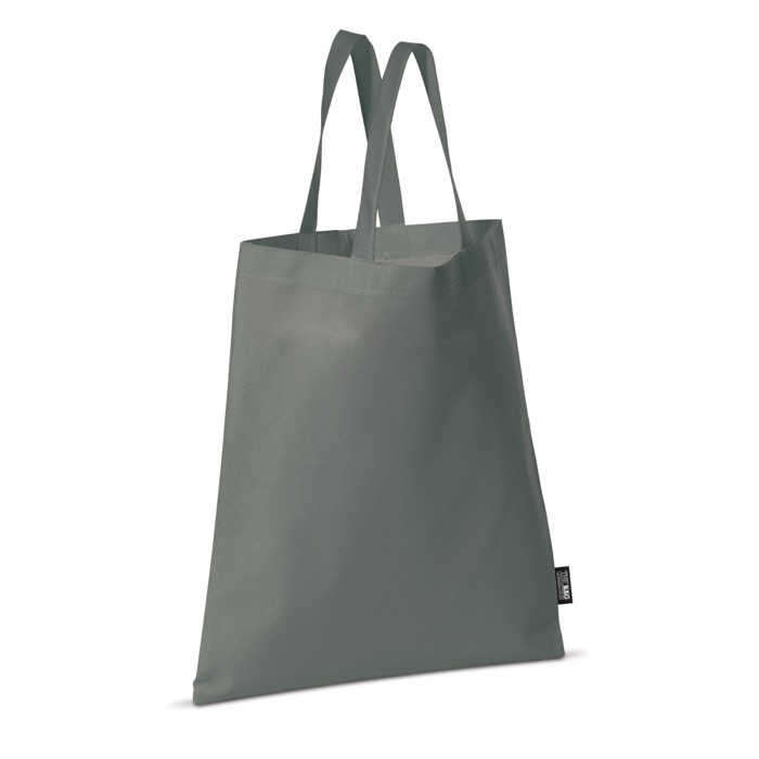 Sencilla bolsa para empresas de tejido sin tejer 80 g/m2 Plaza Large color gris