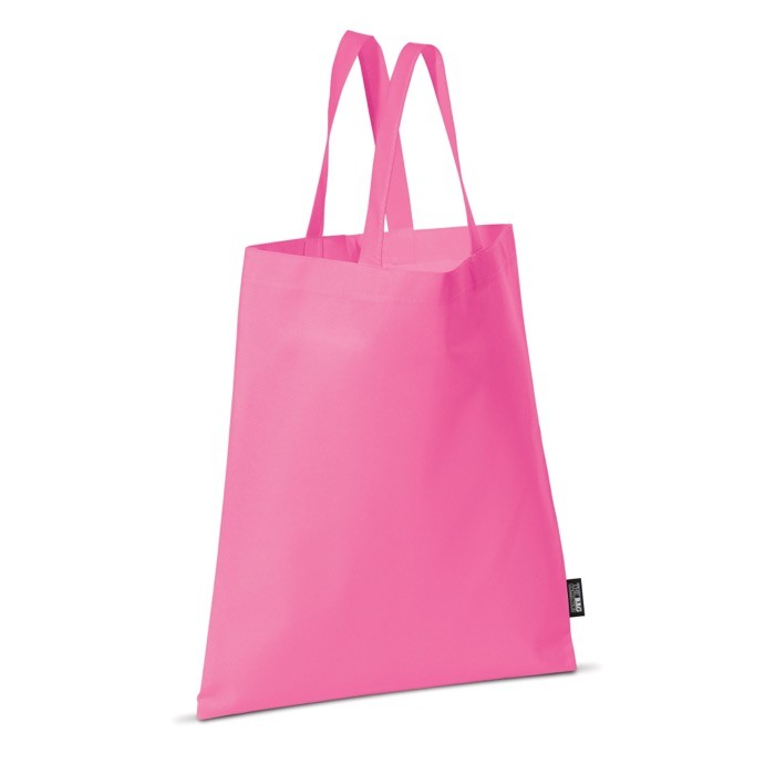 Sencilla bolsa para empresas de tejido sin tejer 80 g/m2 Plaza Large color rosa