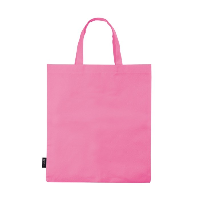 Sencilla bolsa para empresas de tejido sin tejer 80 g/m2 Plaza Large color rosa tercera vista